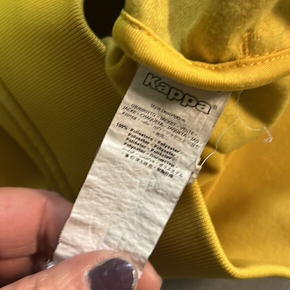 Yellow Medium Kappa 222 Banda Carambie Track Jacket - Picture 3 of 3